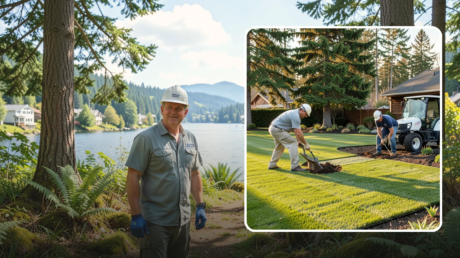 New Lawn Installation in Milton, King County, WA - We build a brand-new lawn from bare ground, engineering the soil and grade for lasting health in the Northwest climate.