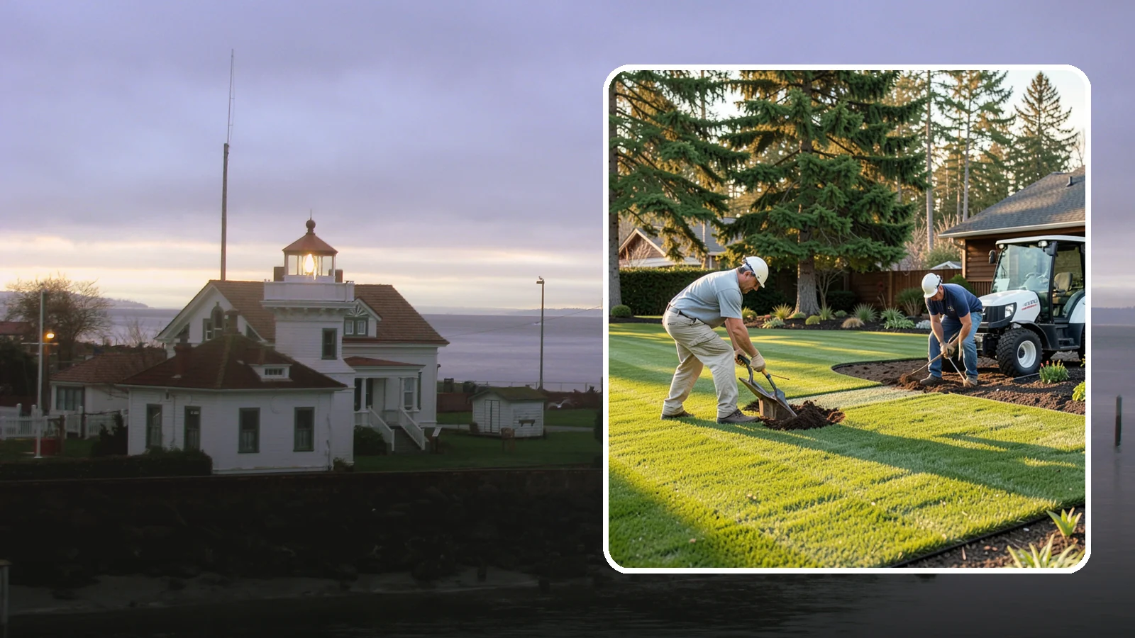 New Lawn Installation in Mukilteo, Snohomish County, WA - We build a brand-new lawn from bare ground, engineering the soil and grade for lasting health in the Northwest climate.