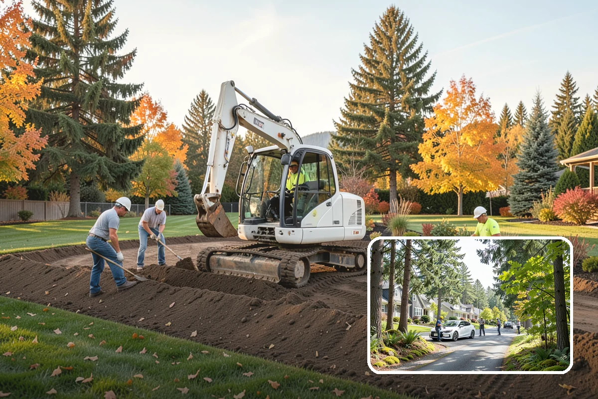 New Lawn Installation in Normandy Park, King County, WA - Custom soil and grading built for long-term lawn health