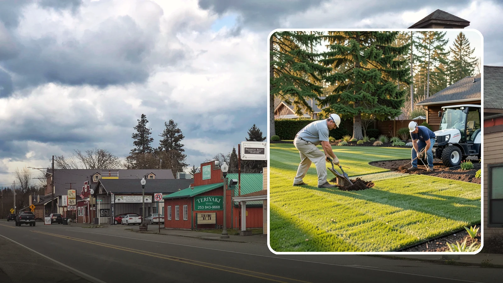 New Lawn Installation in Roy, Pierce County, WA - We build a brand-new lawn from bare ground, engineering the soil and grade for lasting health in the Northwest climate.