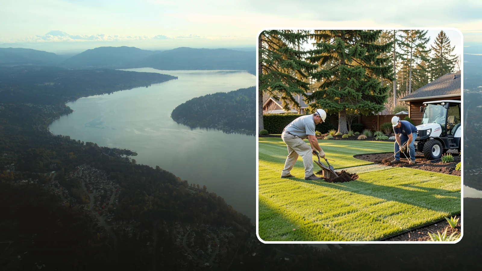 New Lawn Installation in Sammamish, King County, WA - We build a brand-new lawn from bare ground, engineering the soil and grade for lasting health in the Northwest climate.