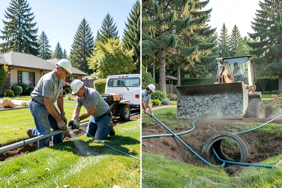 New Lawn Installation in Shoreline, King County, WA - Survey the lot for soil type, grade, and drainage