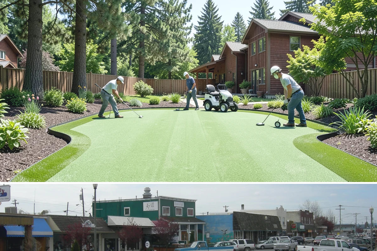 New Lawn Installation in Stanwood, Snohomish County, WA - Aim for spring or early fall installation so mild temperatures and natural rainfall help the new lawn establish before summer...