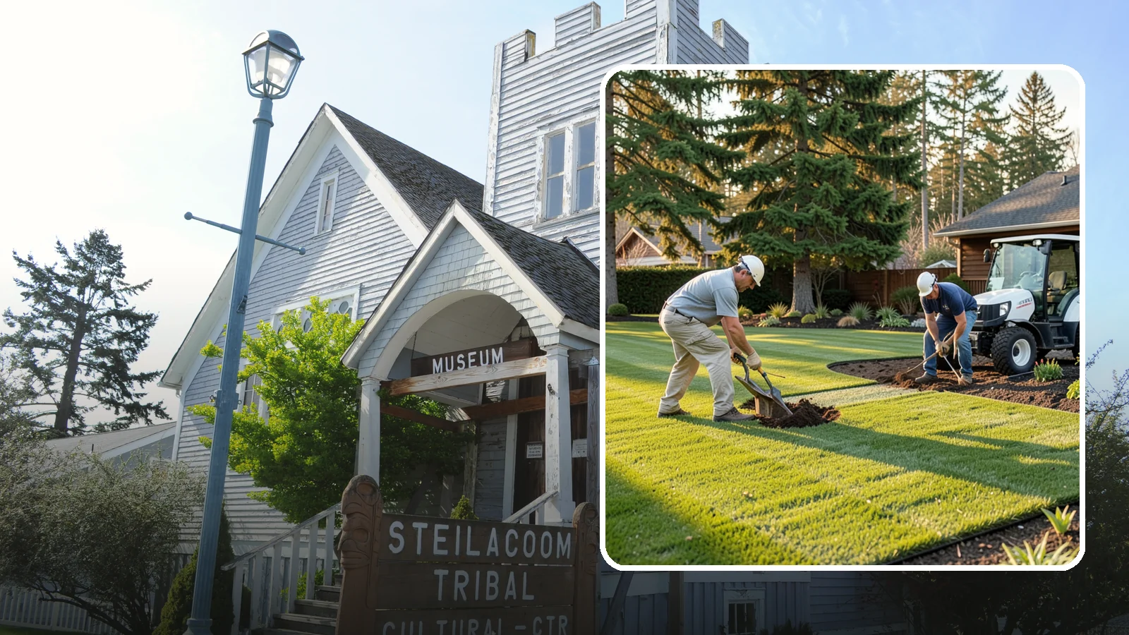New Lawn Installation in Steilacoom, Pierce County, WA - We build a brand-new lawn from bare ground, engineering the soil and grade for lasting health in the Northwest climate.