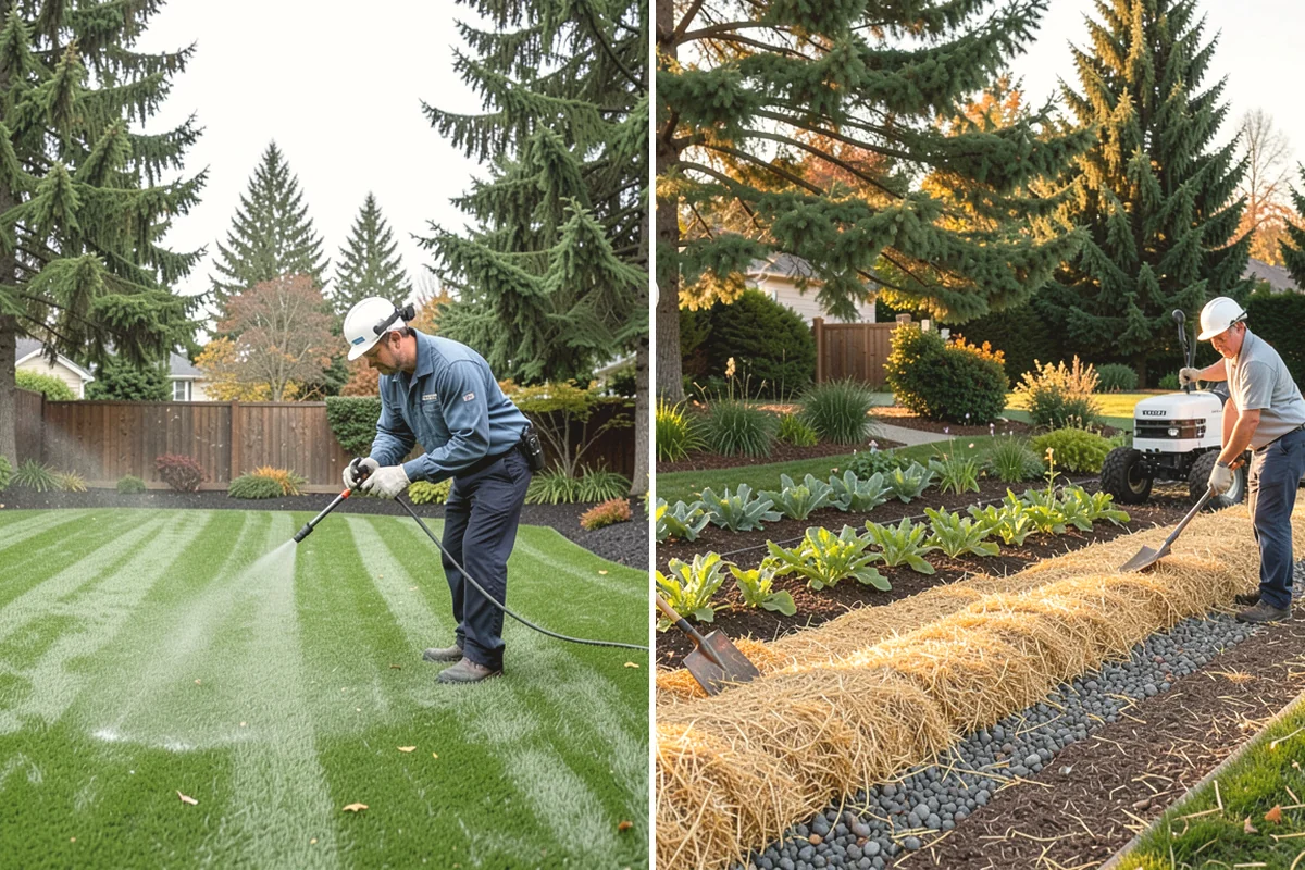 New Lawn Installation in Tacoma, Pierce County, WA - Survey the lot for soil type, grade, and drainage