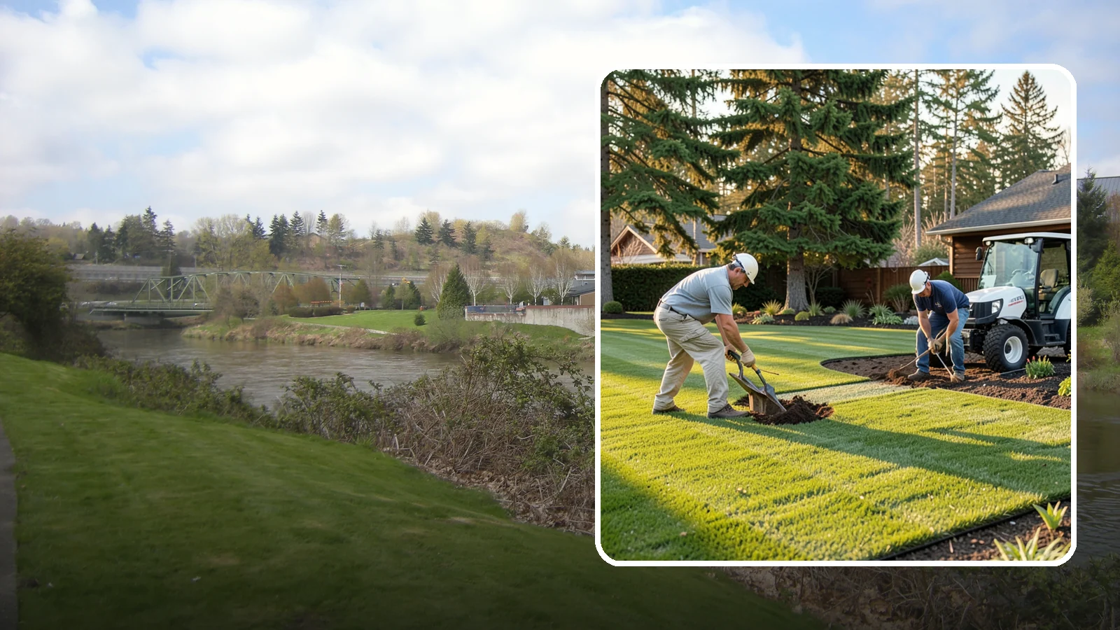 New Lawn Installation in Tukwila, King County, WA - We build a brand-new lawn from bare ground, engineering the soil and grade for lasting health in the Northwest climate.