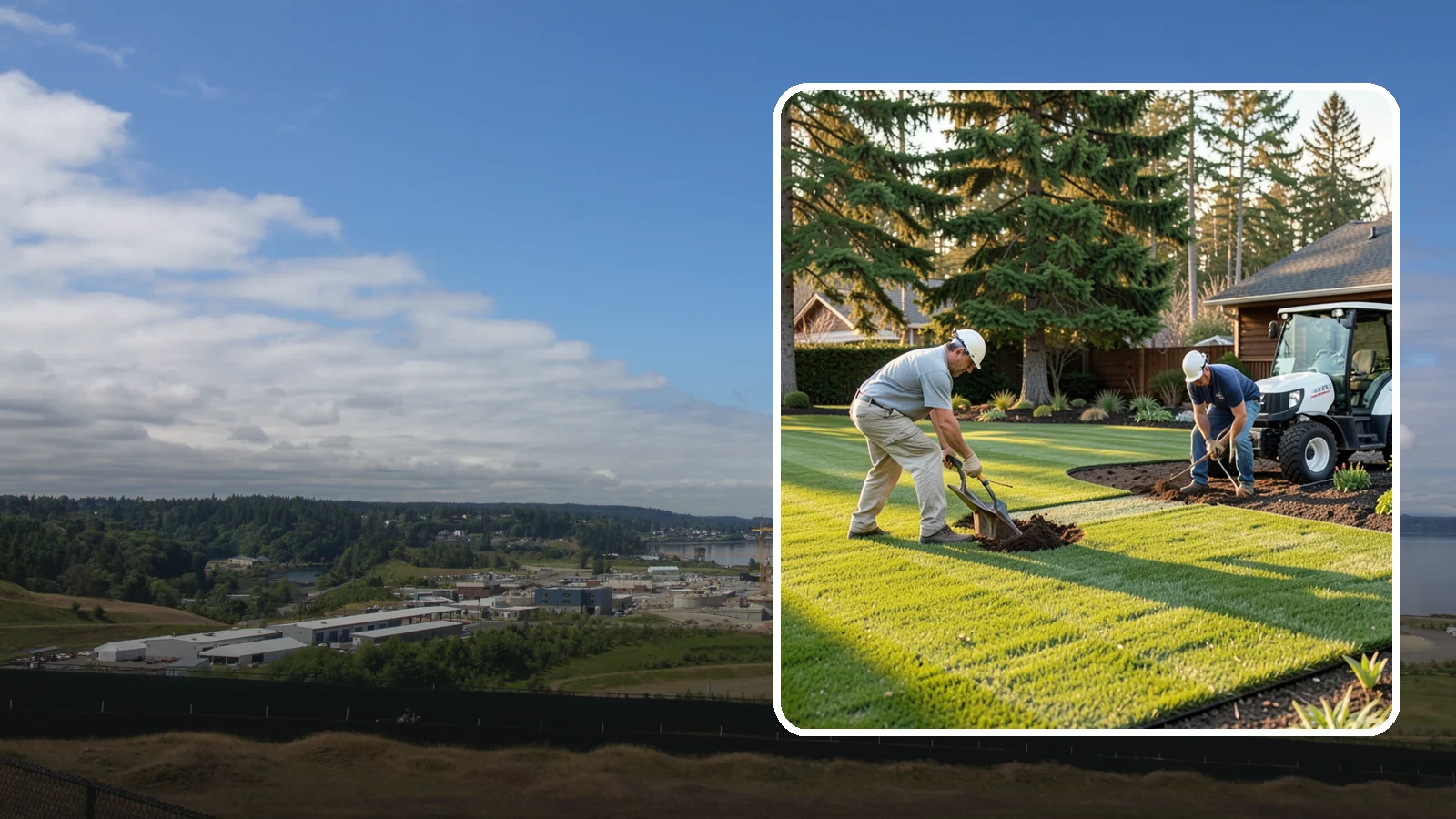 New Lawn Installation in University Place, Pierce County, WA - We build a brand-new lawn from bare ground, engineering the soil and grade for lasting health in the Northwest climate.