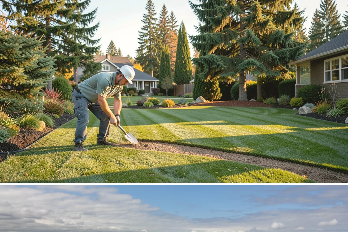 New Lawn Installation in University Place, Pierce County, WA - Aim for spring or early fall installation so mild temperatures and natural rainfall help the new lawn establish before summer...