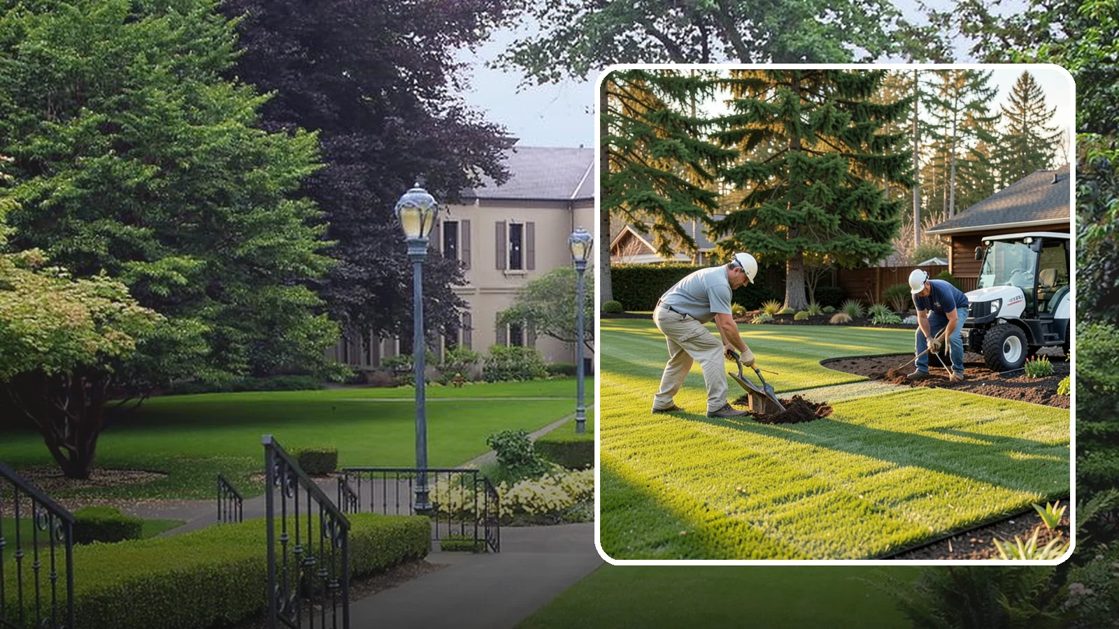 New Lawn Installation in Woodinville, King County, WA - We build a brand-new lawn from bare ground, engineering the soil and grade for lasting health in the Northwest climate.