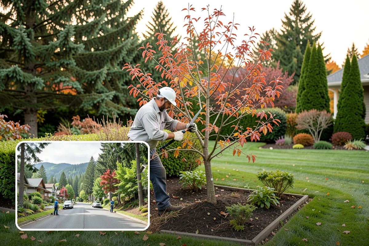 Oak Tree Pruning in Darrington, Snohomish County, WA - Strong scaffold structure for the long term