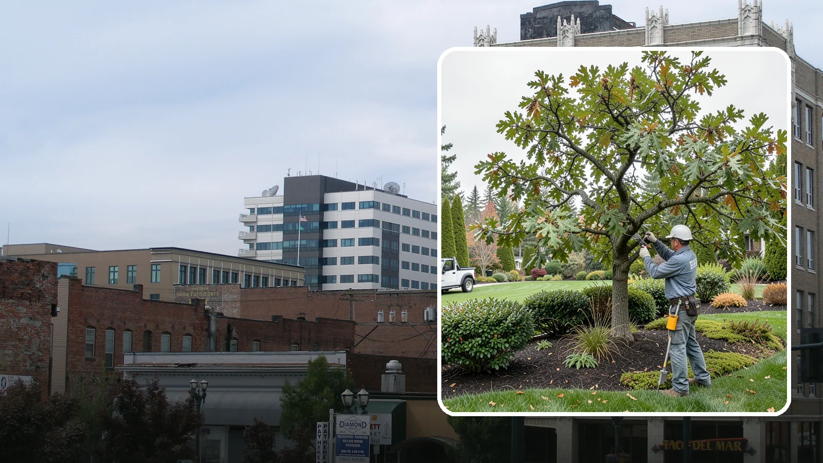 Oak Tree Pruning in Everett, Snohomish County, WA - Health-focused oak pruning timed to protect against disease while building strong structure.