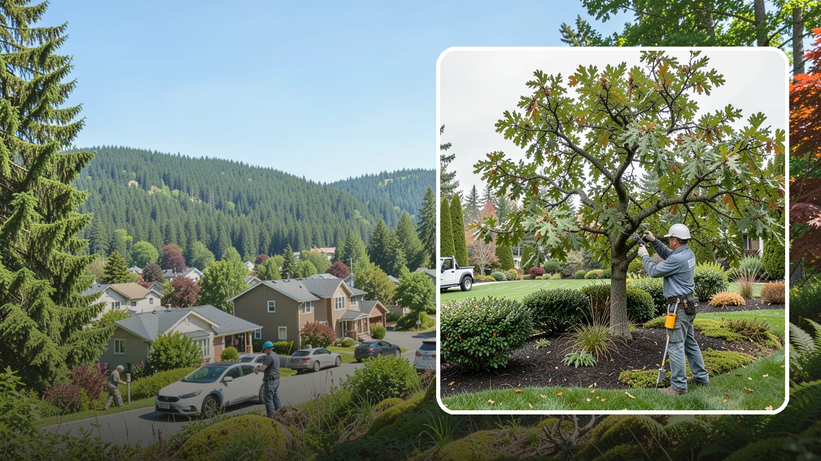Oak Tree Pruning in Index, Snohomish County, WA - Health-focused oak pruning timed to protect against disease while building strong structure.