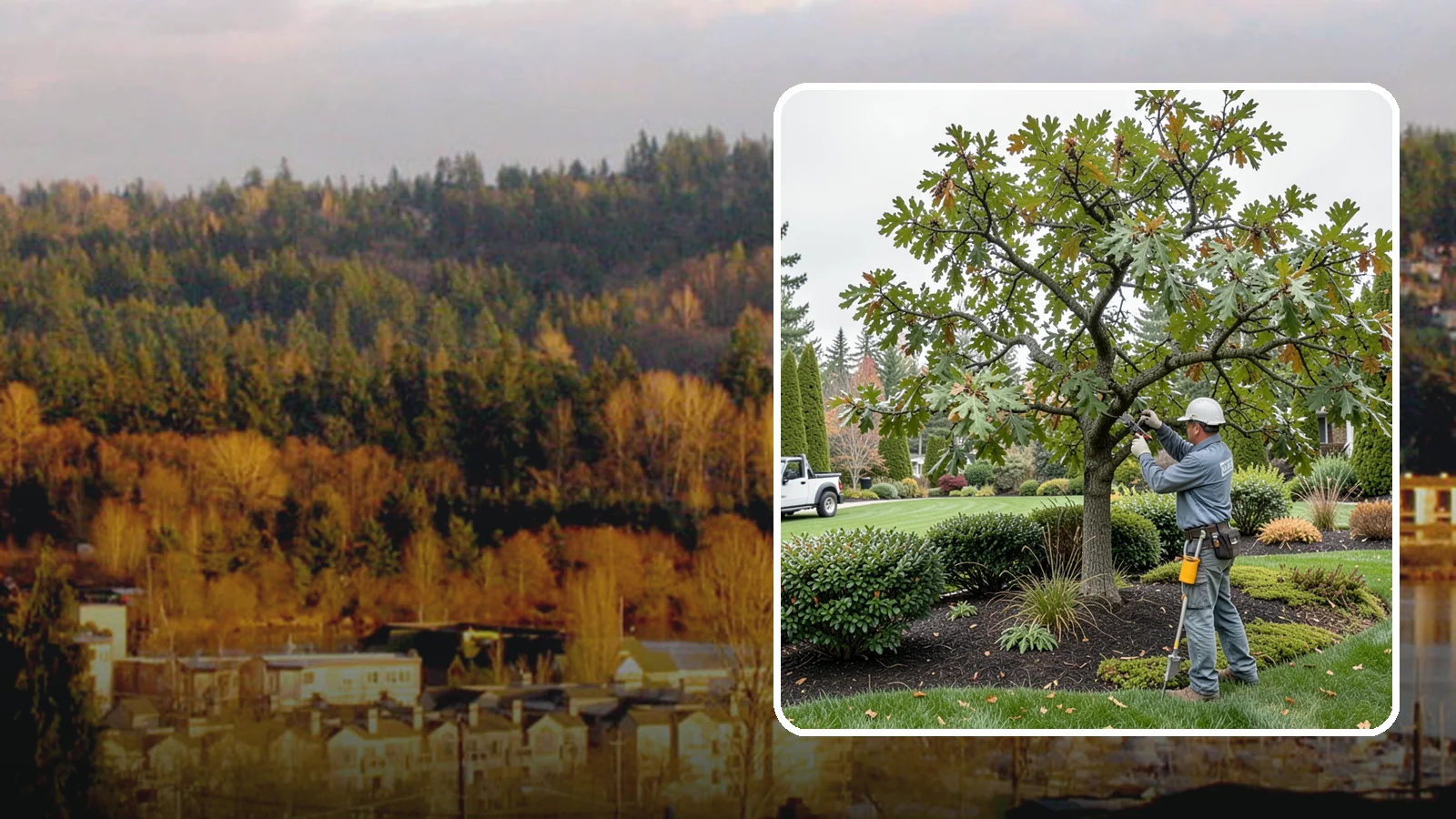 Oak Tree Pruning in Kenmore, King County, WA - Health-focused oak pruning timed to protect against disease while building strong structure.