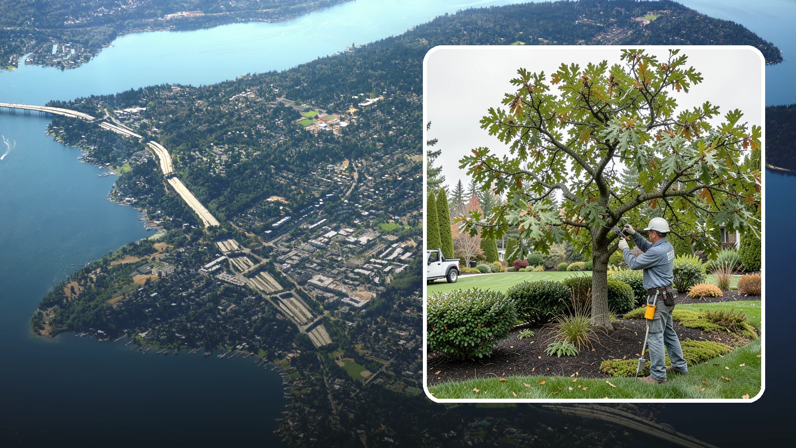 Oak Tree Pruning in Mercer Island, King County, WA - Health-focused oak pruning timed to protect against disease while building strong structure.