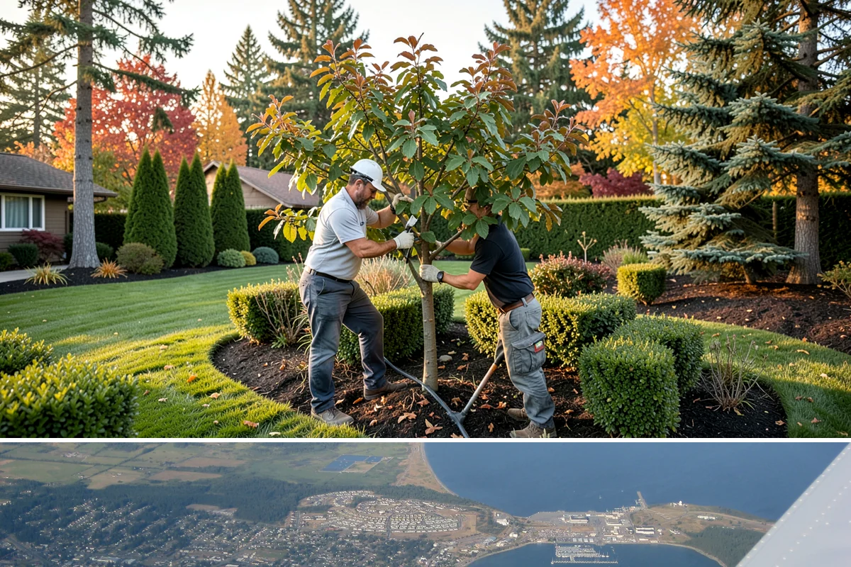 Oak Tree Pruning in Oak Harbor, Island County, WA - Best pruned in late fall through winter dormancy to reduce disease risk.
