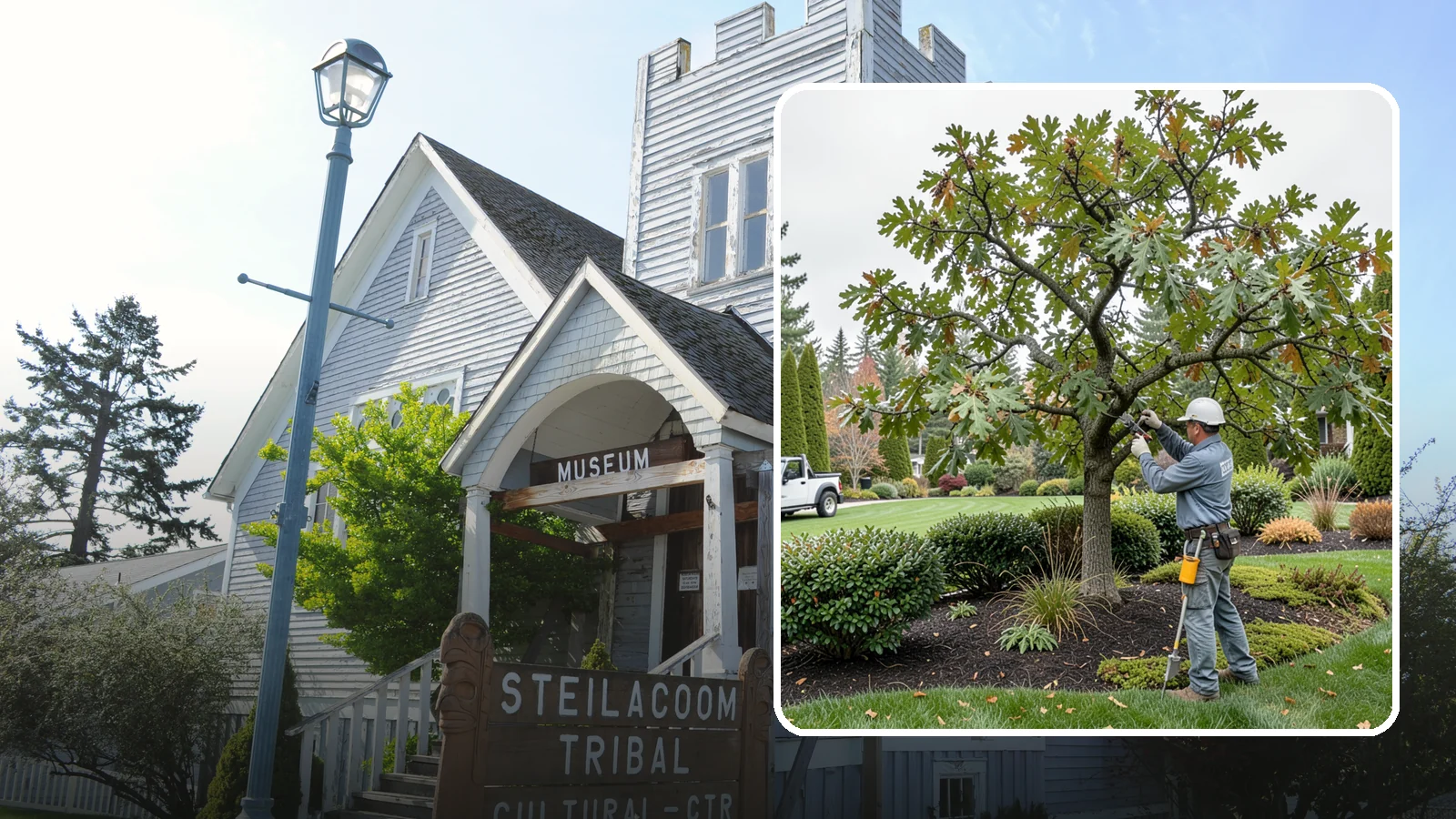 Oak Tree Pruning in Steilacoom, Pierce County, WA - Health-focused oak pruning timed to protect against disease while building strong structure.