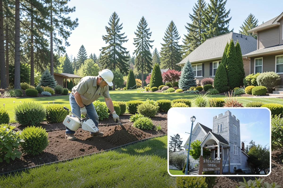 Oak Tree Pruning in Steilacoom, Pierce County, WA - Strong scaffold structure for the long term