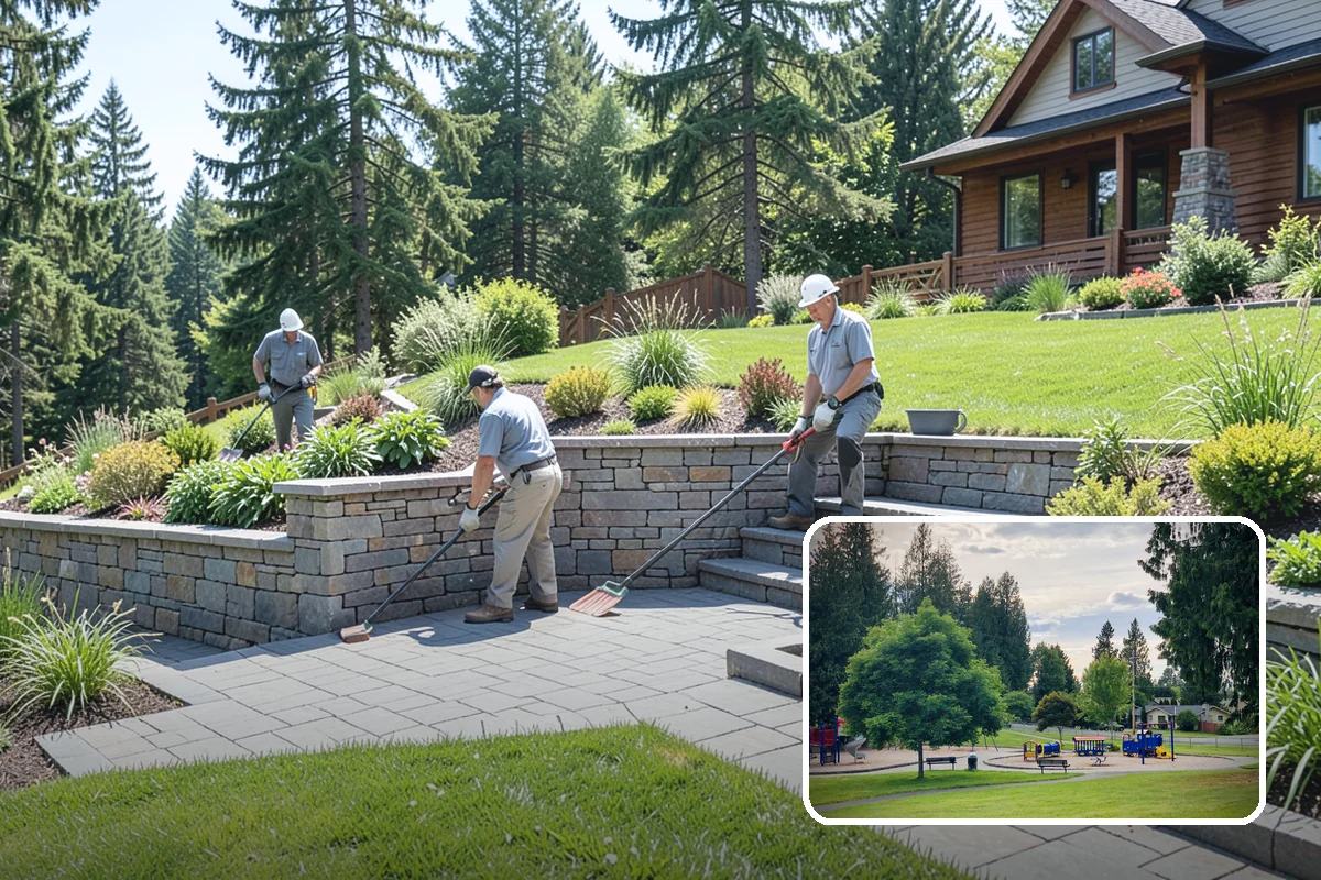 Office Landscape Maintenance in Bonney Lake, Pierce County, WA - Polished campus appearance that impresses clients and tenants