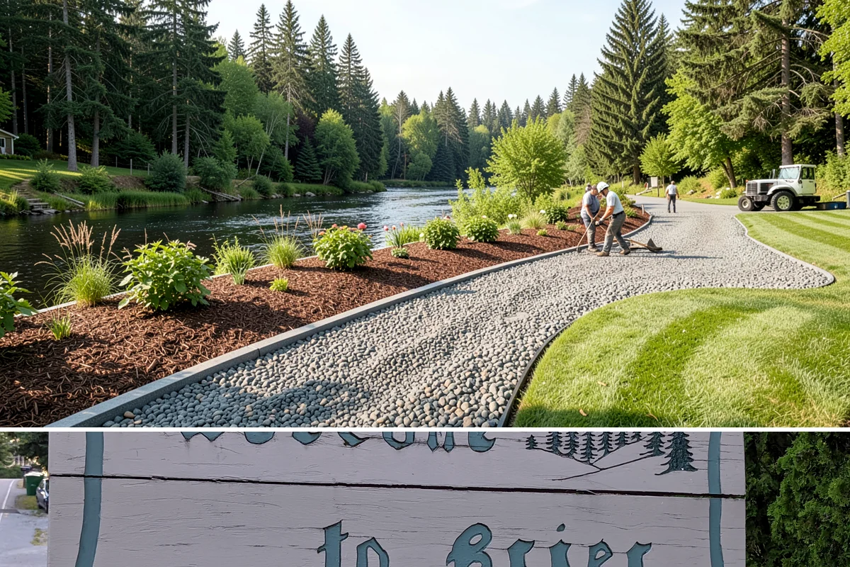 Office Landscape Maintenance in Brier, Snohomish County, WA - Serviced year-round on a recurring contract, with active growing-season care and winter focus on leaf cleanup, moss, and safe...