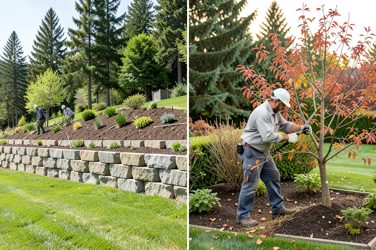 Office Landscape Maintenance in DuPont, Pierce County, WA - Survey the campus grounds, entries, and employee gathering areas