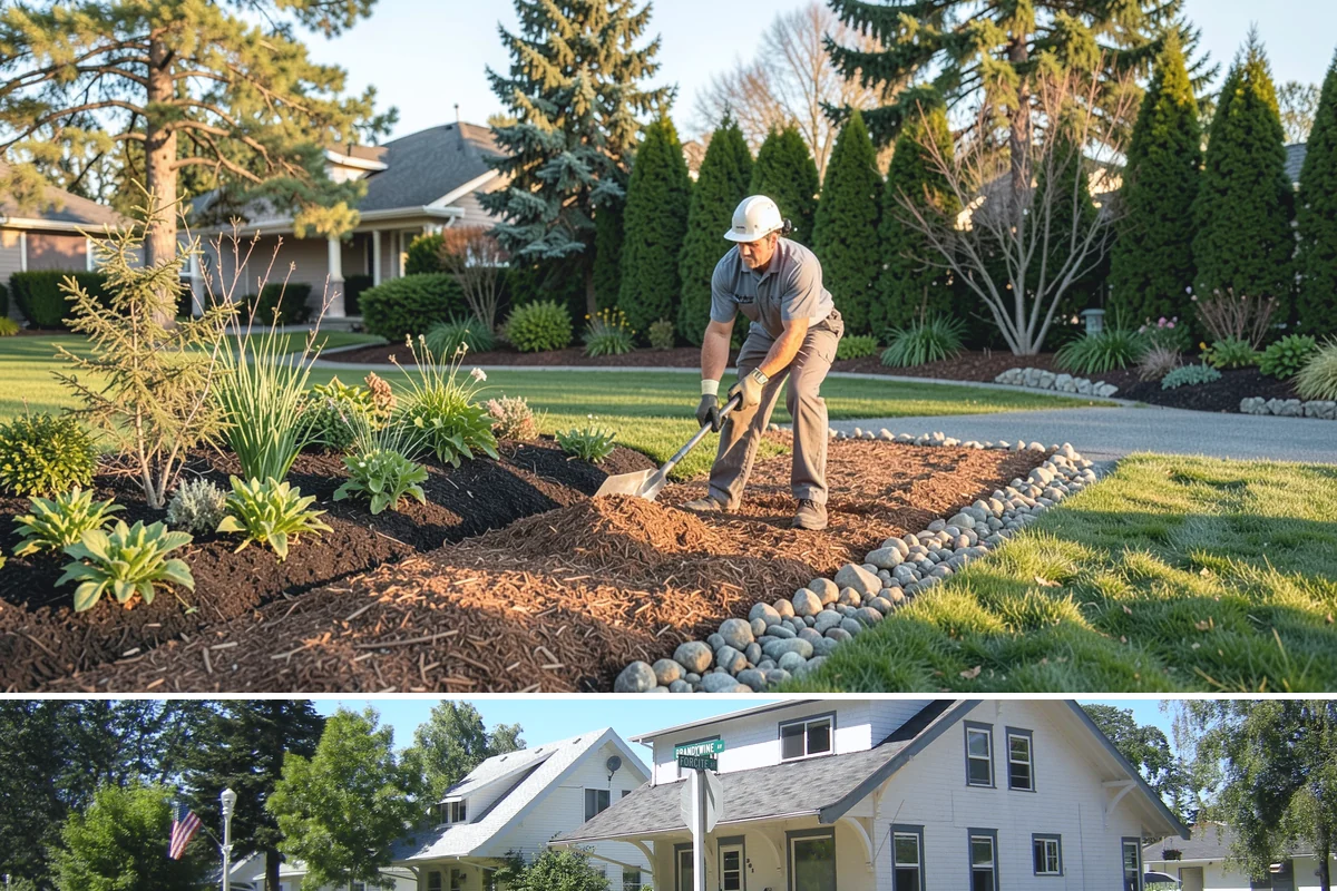 Office Landscape Maintenance in DuPont, Pierce County, WA - Serviced year-round on a recurring contract, with active growing-season care and winter focus on leaf cleanup, moss, and safe...