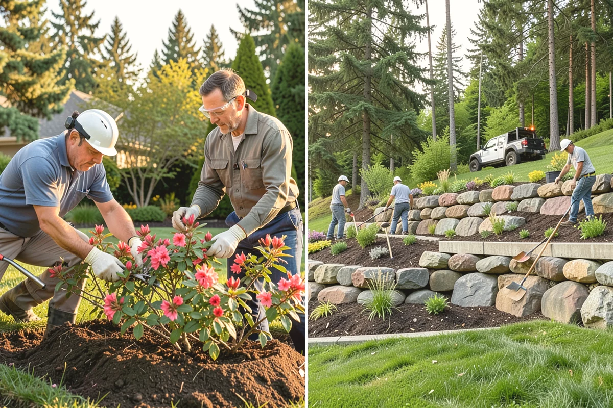 Office Landscape Maintenance in Issaquah, King County, WA - Survey the campus grounds, entries, and employee gathering areas