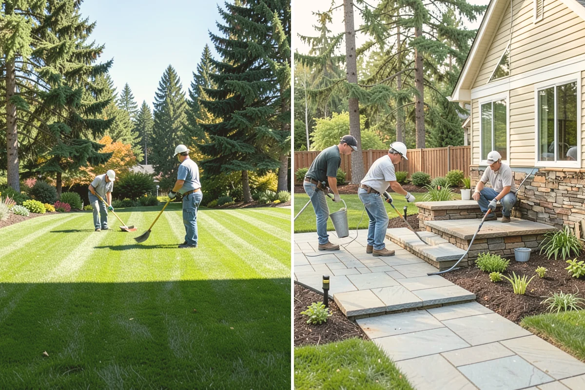 Office Landscape Maintenance in Langley, Island County, WA - Survey the campus grounds, entries, and employee gathering areas