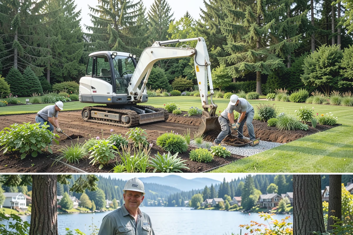 Office Landscape Maintenance in Milton, King County, WA - Serviced year-round on a recurring contract, with active growing-season care and winter focus on leaf cleanup, moss, and safe...