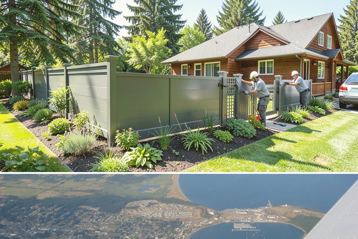 Office Landscape Maintenance in Oak Harbor, Island County, WA - Serviced year-round on a recurring contract, with active growing-season care and winter focus on leaf cleanup, moss, and safe...