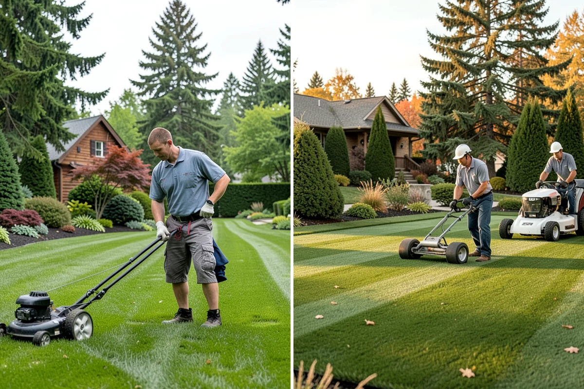 Office Landscape Maintenance in Puyallup, Pierce County, WA - Survey the campus grounds, entries, and employee gathering areas