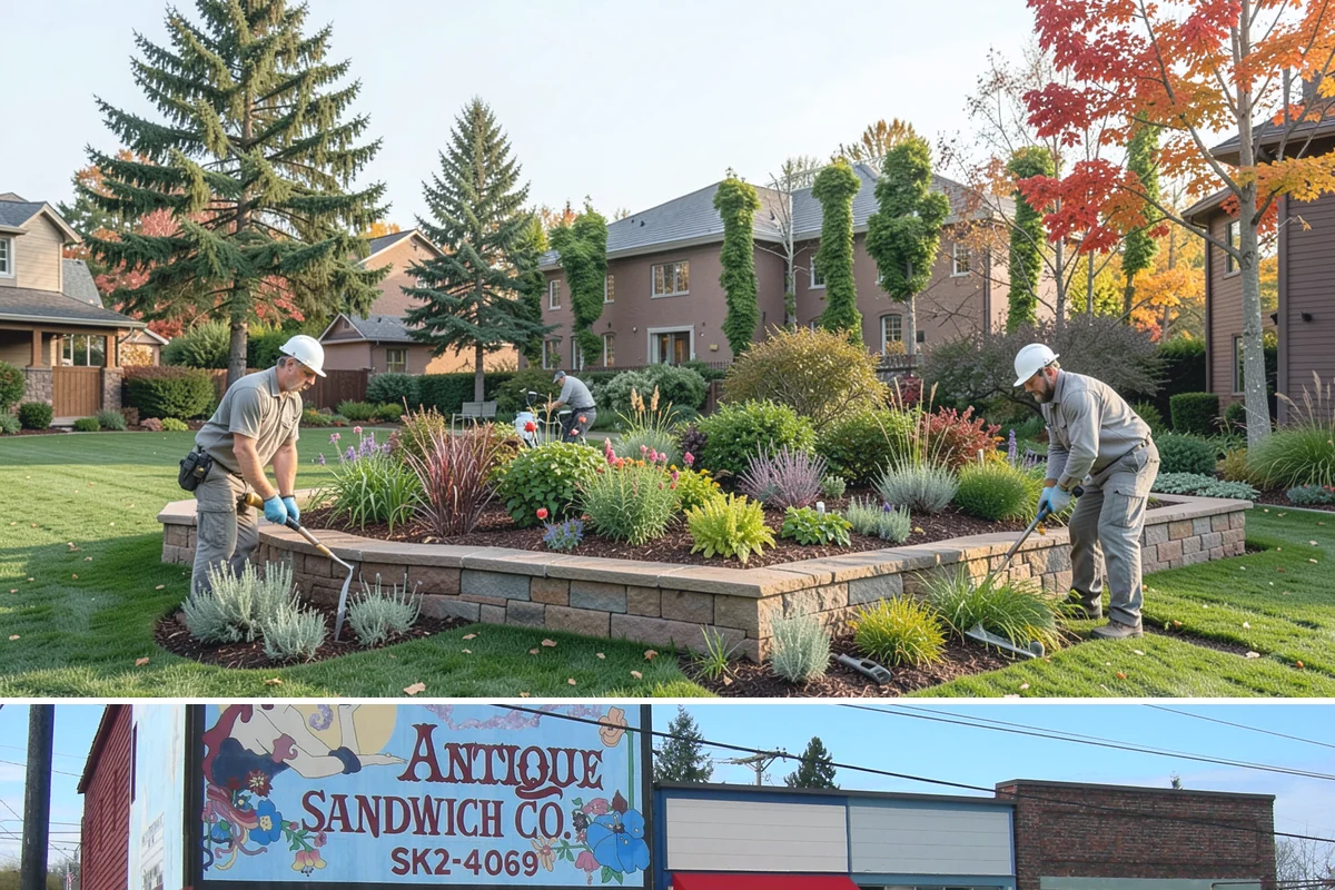 Office Landscape Maintenance in Ruston, Pierce County, WA - Serviced year-round on a recurring contract, with active growing-season care and winter focus on leaf cleanup, moss, and safe...