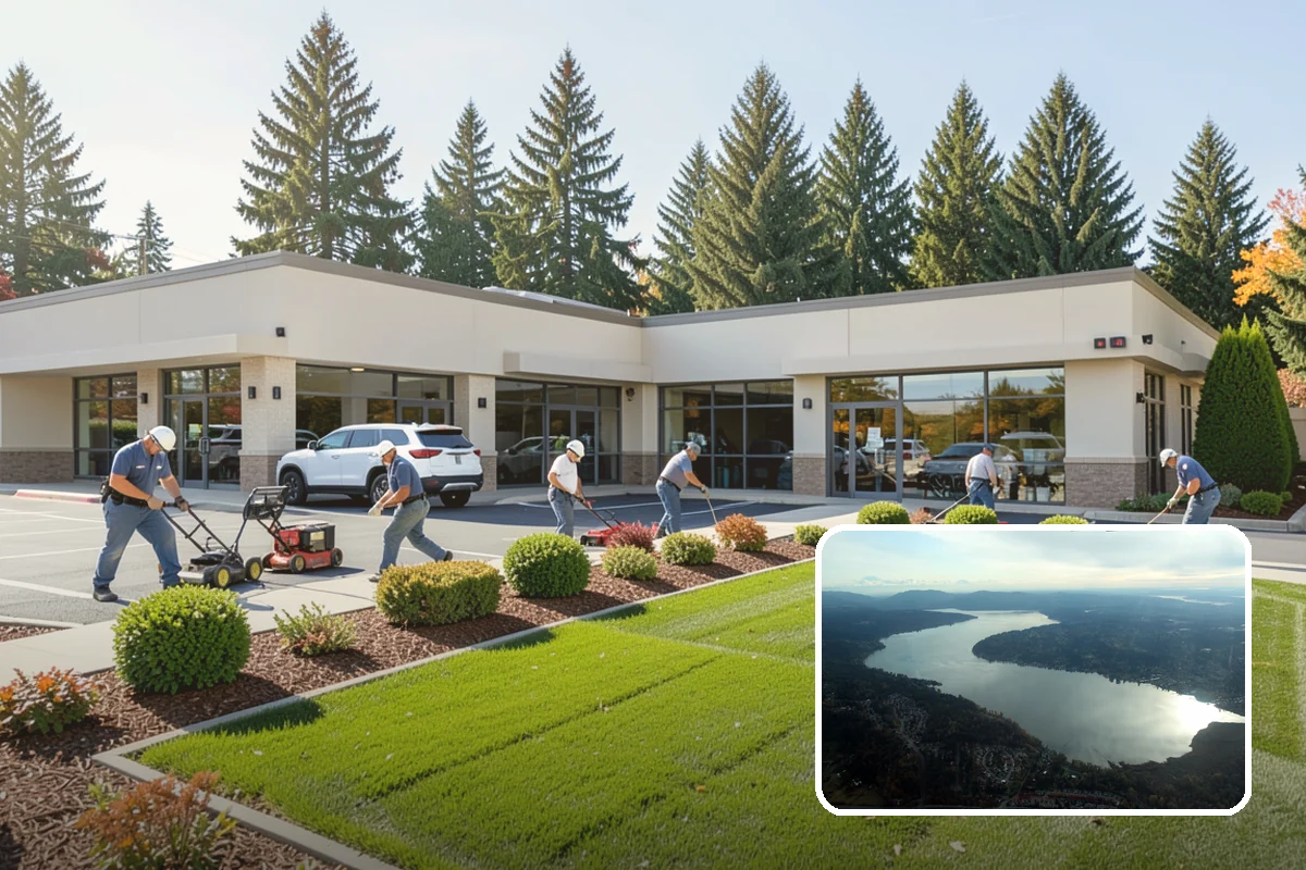 Office Landscape Maintenance in Sammamish, King County, WA - Polished campus appearance that impresses clients and tenants