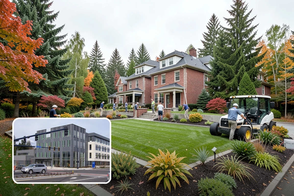 Office Landscape Maintenance in Shoreline, King County, WA - Polished campus appearance that impresses clients and tenants