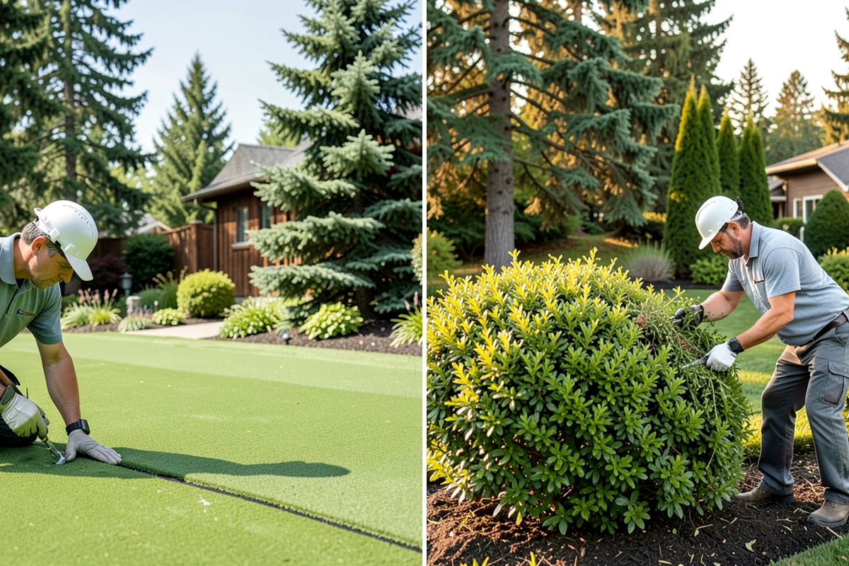 Office Landscape Maintenance in Snoqualmie, King County, WA - Survey the campus grounds, entries, and employee gathering areas