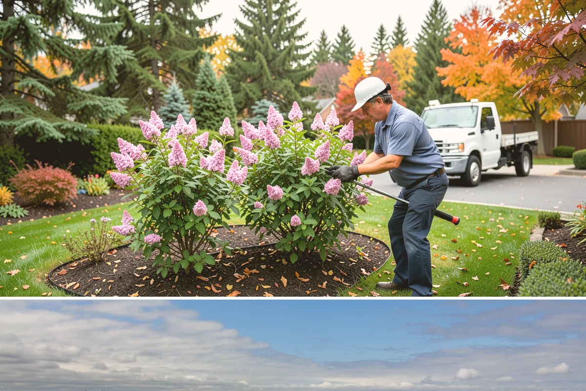 Office Landscape Maintenance in University Place, Pierce County, WA - Serviced year-round on a recurring contract, with active growing-season care and winter focus on leaf cleanup, moss, and safe...
