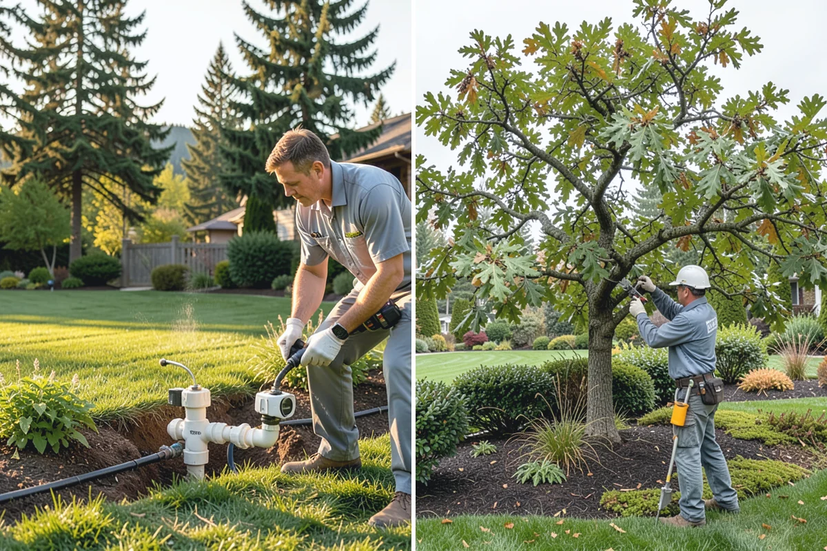 Office Landscape Maintenance in Woodinville, King County, WA - Survey the campus grounds, entries, and employee gathering areas