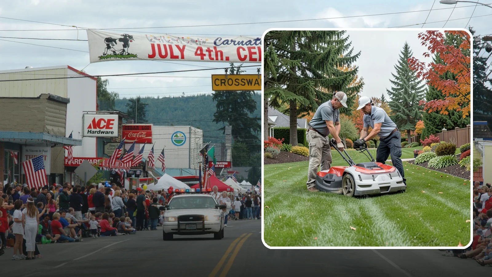One-Time Lawn Mowing in Carnation, King County, WA - Get a single professional cut for an overgrown lawn, a rental turnover, or a special event without any ongoing commitment.