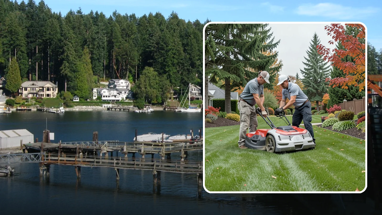 One-Time Lawn Mowing in Gig Harbor, Pierce County, WA - Get a single professional cut for an overgrown lawn, a rental turnover, or a special event without any ongoing commitment.