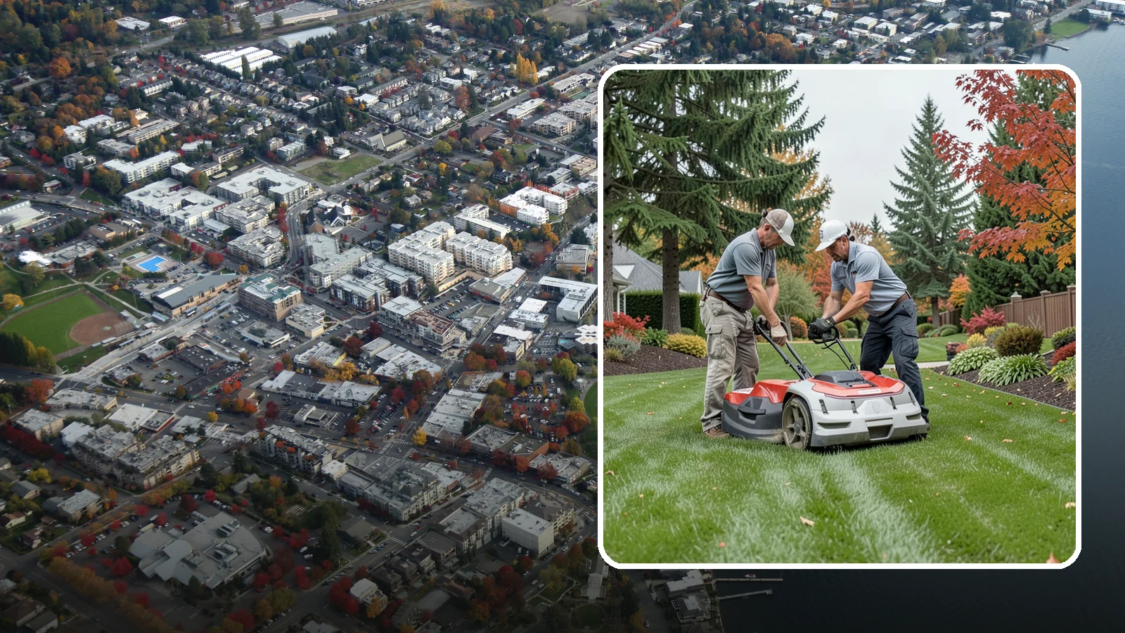 One-Time Lawn Mowing in Kirkland, King County, WA - Get a single professional cut for an overgrown lawn, a rental turnover, or a special event without any ongoing commitment.
