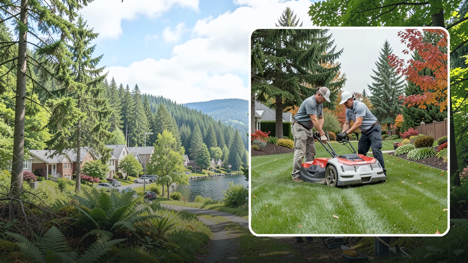 One-Time Lawn Mowing in Lake Forest Park, King County, WA - Get a single professional cut for an overgrown lawn, a rental turnover, or a special event without any ongoing commitment.
