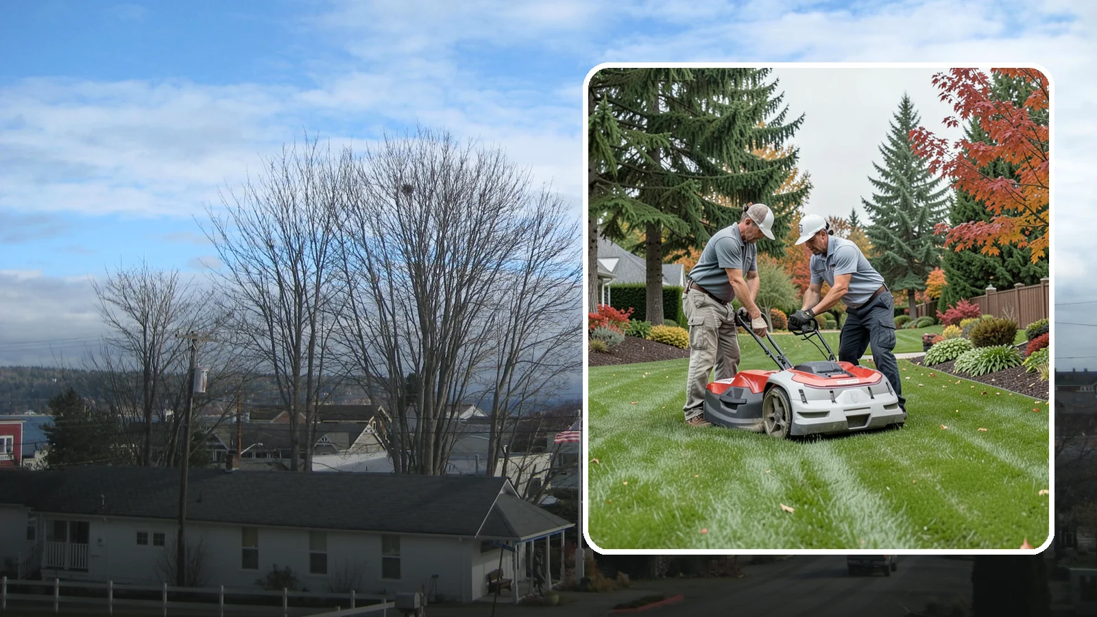 One-Time Lawn Mowing in Langley, Island County, WA - Get a single professional cut for an overgrown lawn, a rental turnover, or a special event without any ongoing commitment.
