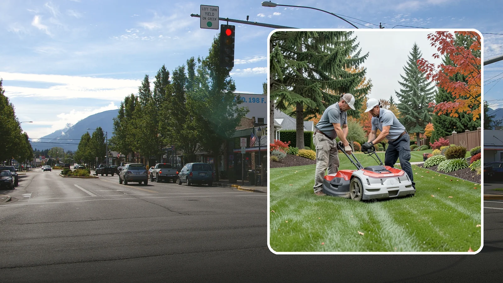 One-Time Lawn Mowing in North Bend, King County, WA - Get a single professional cut for an overgrown lawn, a rental turnover, or a special event without any ongoing commitment.