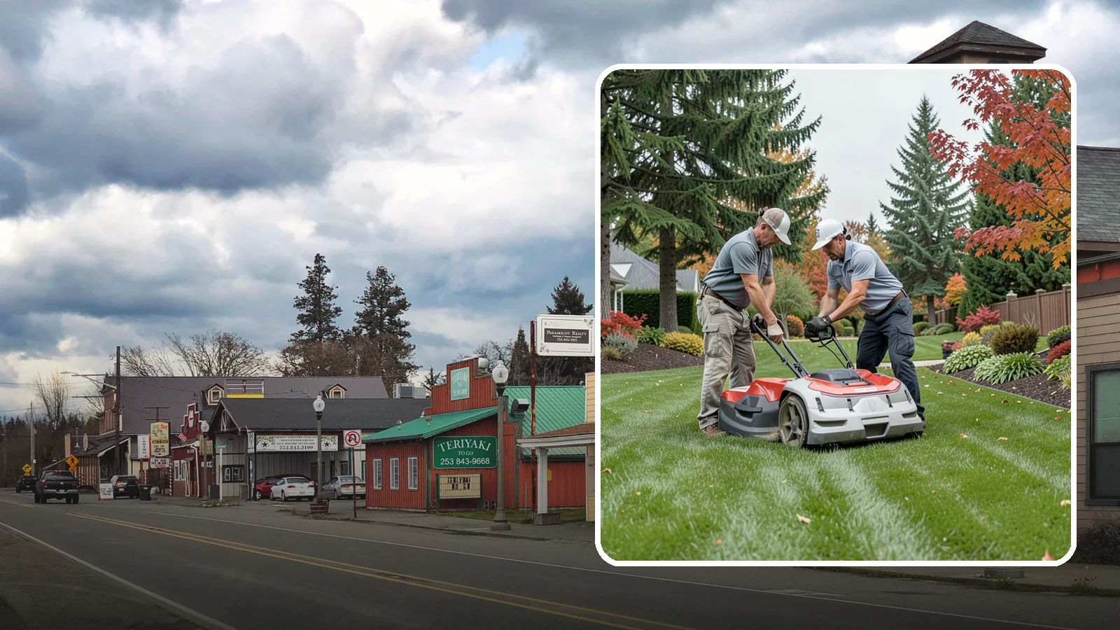 One-Time Lawn Mowing in Roy, Pierce County, WA - Get a single professional cut for an overgrown lawn, a rental turnover, or a special event without any ongoing commitment.