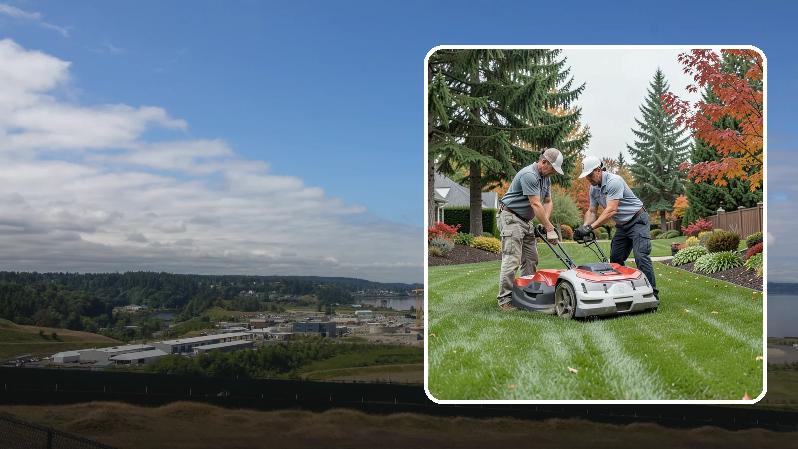 One-Time Lawn Mowing in University Place, Pierce County, WA - Get a single professional cut for an overgrown lawn, a rental turnover, or a special event without any ongoing commitment.