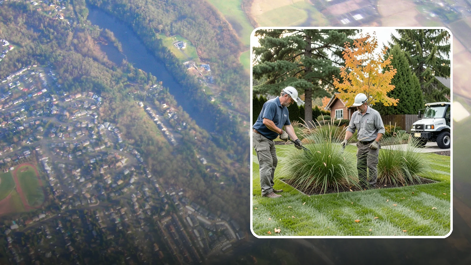 Ornamental Grass Cutting in Algona, King County, WA - Seasonal cutback of ornamental grasses to clear old growth and make way for fresh spring foliage.