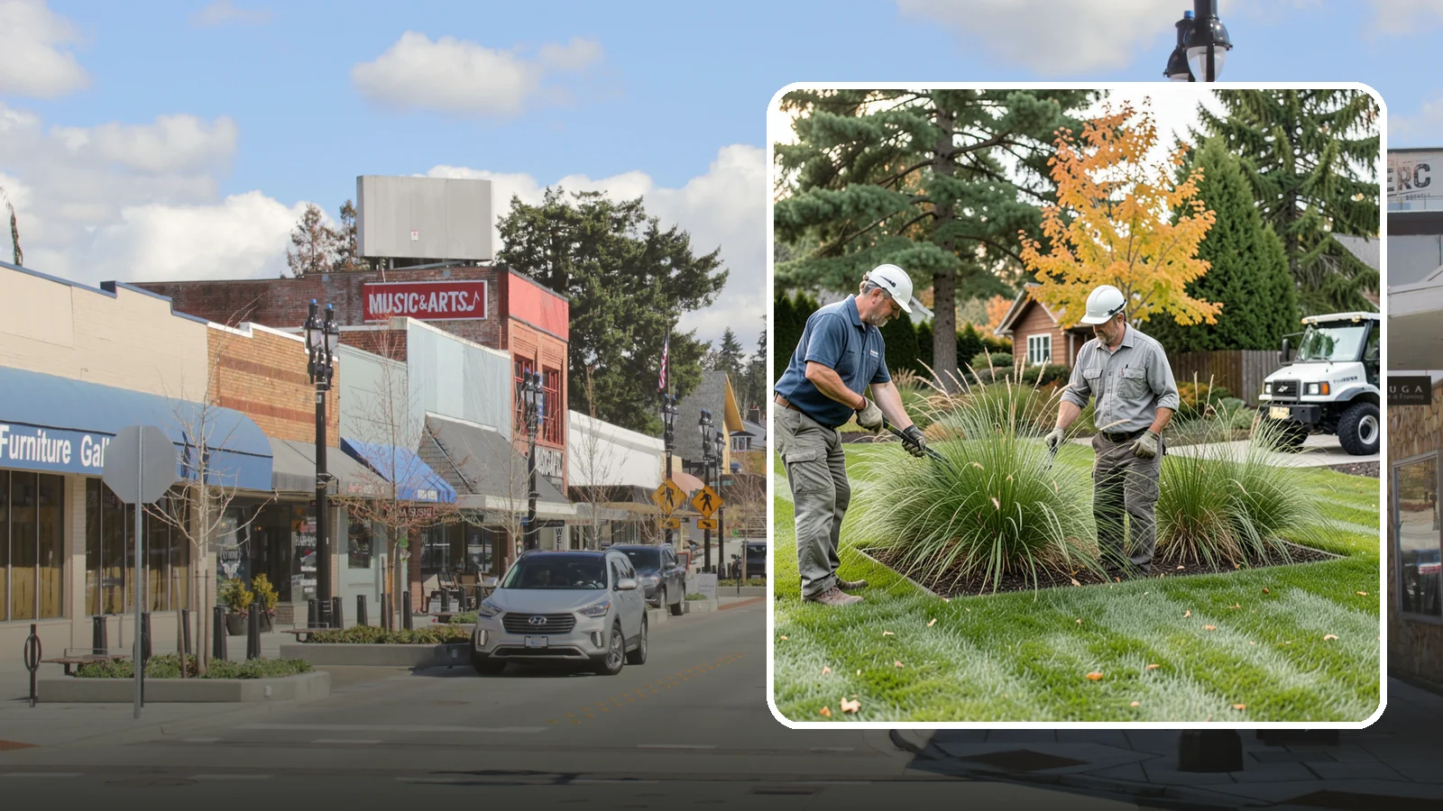 Ornamental Grass Cutting in Bothell, King County, WA - Seasonal cutback of ornamental grasses to clear old growth and make way for fresh spring foliage.