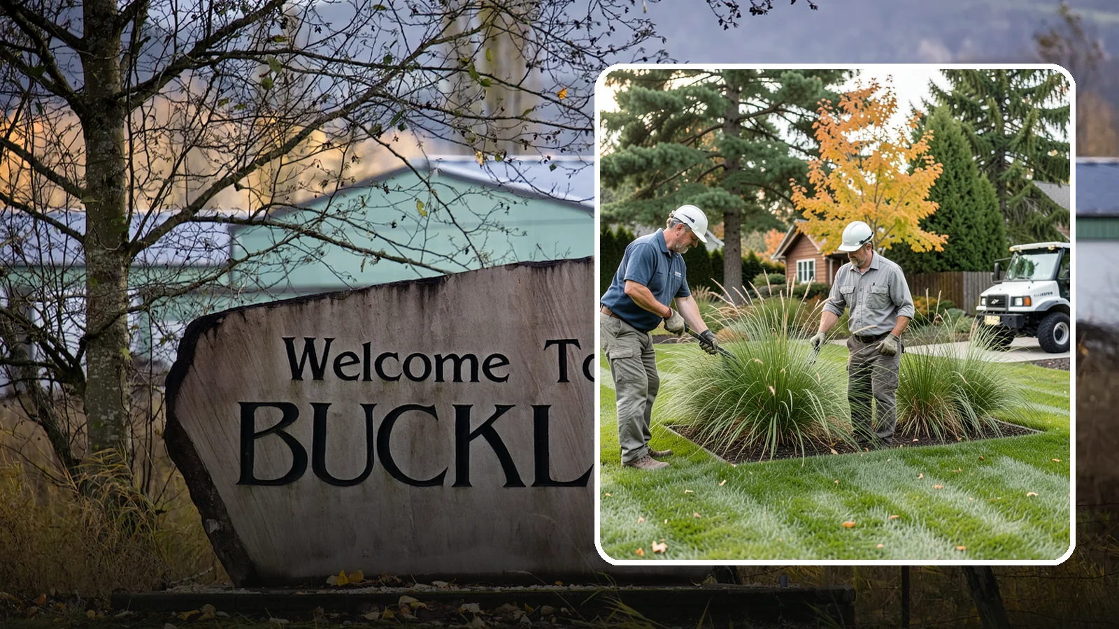 Ornamental Grass Cutting in Buckley, Pierce County, WA - Seasonal cutback of ornamental grasses to clear old growth and make way for fresh spring foliage.