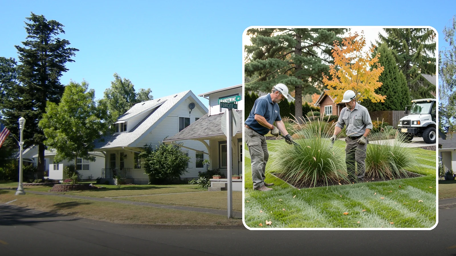 Ornamental Grass Cutting in DuPont, Pierce County, WA - Seasonal cutback of ornamental grasses to clear old growth and make way for fresh spring foliage.