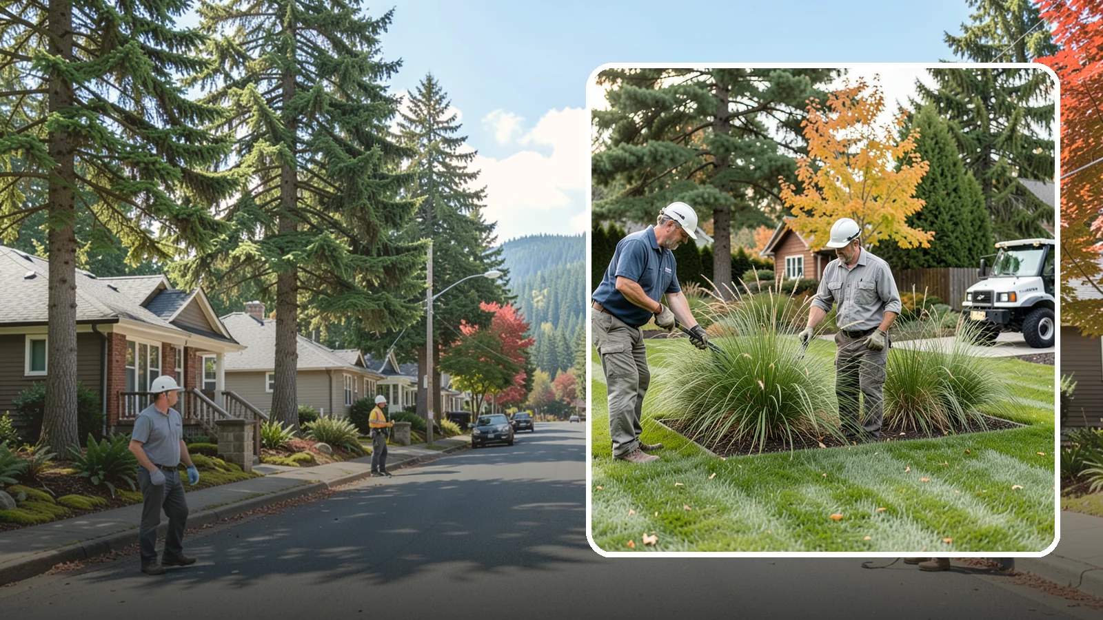 Ornamental Grass Cutting in Hunts Point, King County, WA - Seasonal cutback of ornamental grasses to clear old growth and make way for fresh spring foliage.