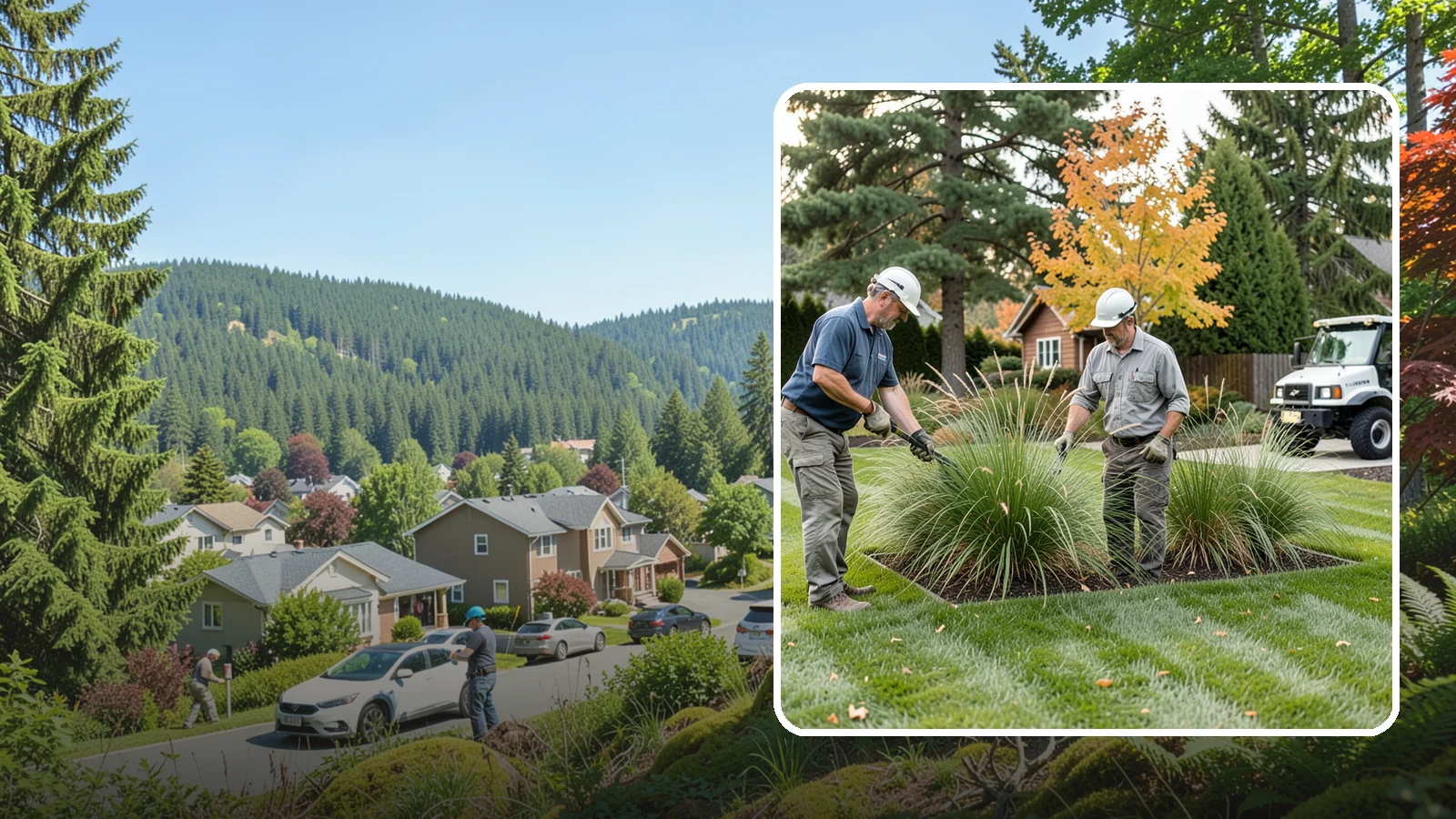 Ornamental Grass Cutting in Index, Snohomish County, WA - Seasonal cutback of ornamental grasses to clear old growth and make way for fresh spring foliage.